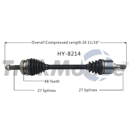 Surtrack Axle Cv Axle Shaft, Hy-8214 HY-8214